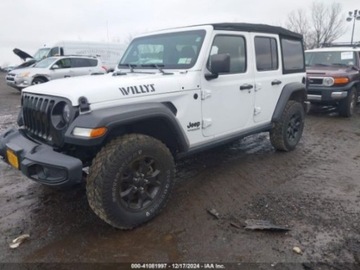 Jeep 2021 Jeep Wrangler 2021r., Unlimited Willys, od ubezpieczalni 3.6 Benzyna 385KM, zdjęcie 2