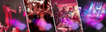 РЕФЛЕКТОРНАЯ ЛАМПА 36 LED UV 72W ДИСТАНЦИОННЫЙ DJ BAR CLUB