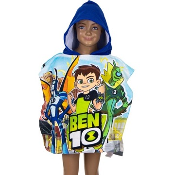 RĘCZNIK Z KAPTUREM PONCZO BEN 10 CARTOON NETWORK