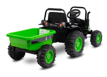 TRAKTOR NA AKUMULATOR PRZYCZEPA WYWROTKA PILOT LED PREZENT KOŁA EVA AUTO