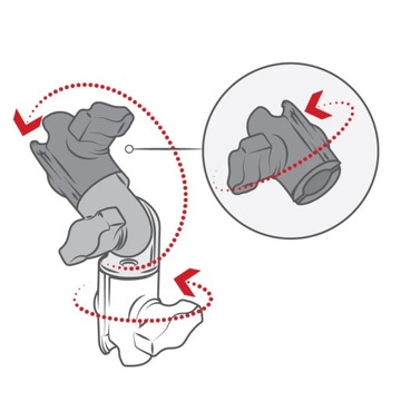ДВОЙНОЙ ПОВОРОТНЫЙ РЫЧАГ 5 ДЮЙМОВ С ВРАЩЕНИЕМ НА 360 ГРАДУСОВ КРЕПЛЕНИЙ RAM