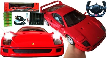 Autko Zdalnie Sterowane FERRARI F40 REFLEKTORY NA PILOT Rastar Samochód RC