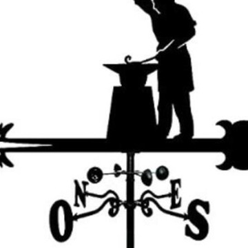 Металлический флюгер, садовый флюгер