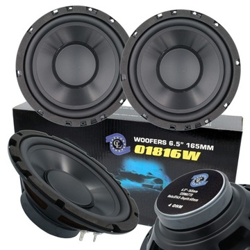 2x MOCNY GŁOŚNIK SAMOCHODOWY BASOWY WOOFER CL AUDIO 140W 165mm 16,5cm 6,5