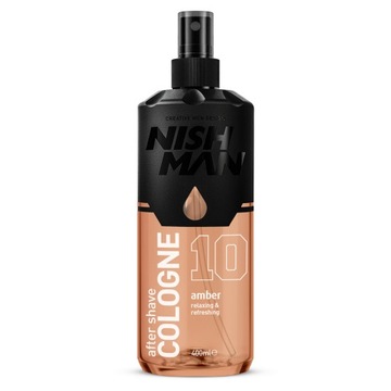Nishman 10 Amber 400 ml woda kolońska po goleniu