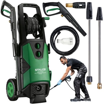 MYJKA CIŚNIENIOWA MOCNA 170bar 24,5 KG 2500W ZESTAW 7 el do ogrodu STALCO