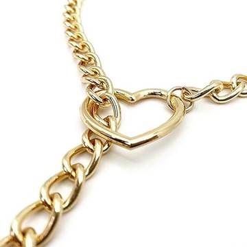 Heart Slip Chain Necklace, Heart O-Ring Slip Chain Necklace For Women,