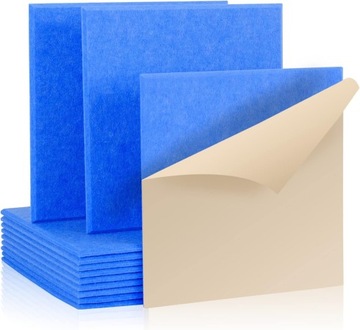 PANELE AKUSTYCZNE SAMOPRZYLEPNE 12 SZT 30X30X1 NIEBIESKIE IZOLACYJNE PREMIU