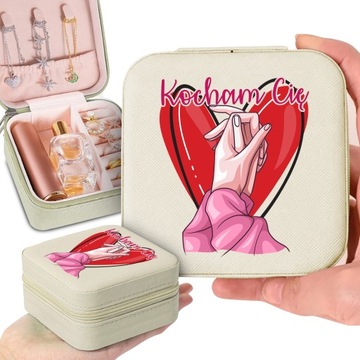 Pudełko Na Biżuterię Prezent Walentynki LOVE Wzory