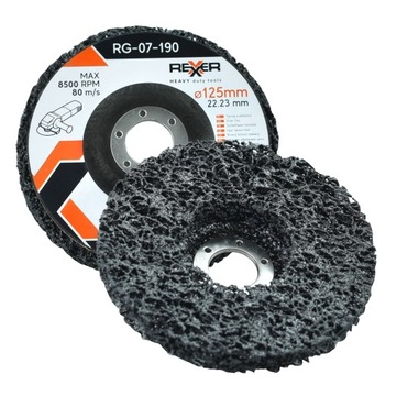 НАБОР ДИСКОВ ДЛЯ УДАЛЕНИЯ Ржавчины МЕТАЛЛ ЧЕРНЫЙ ЧЕРНЫЙ 125Х22,2 ММ 5 ШТ.