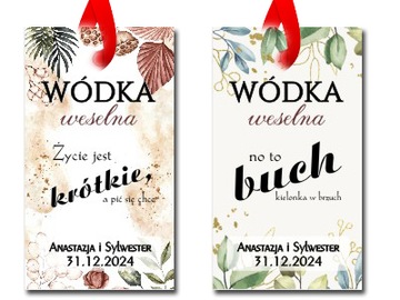 30 x zawieszek ślubnych na alkohol, wódkę, bimber SMIESZNE SM ZAW1