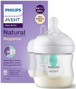 AVENT BUTELKA ANTYKOLKOWA NATURAL 3 AIRFREE 125ml