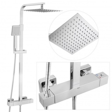 Zestaw prysznicowy bateria termostat deszczownica