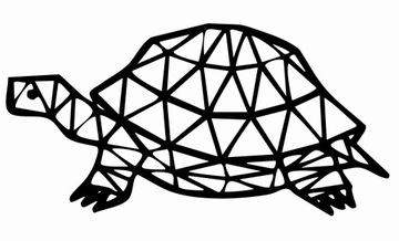 ŻÓŁWIK GEOMETRYCZNY dekoracja ścienna obraz 30cm