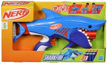 HASBRO NERF Elite Junior WYRZUTNIA Wild Sharkfire Blaster + strzałki F8645