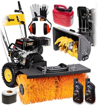CEDRUS ZM06E ODŚNIEŻARKA ZAMIATARKA SPALINOWA 4w1 KOSZ PŁUG + ZESTAW START