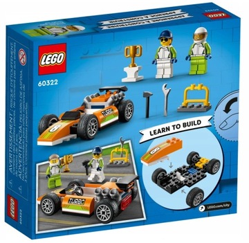 LEGO CITY 60322 Гоночная машина Формулы-Авто 4+