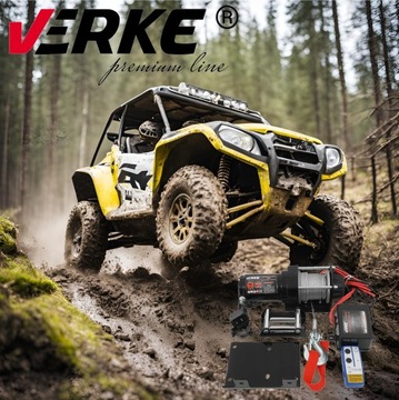 WYCIĄGARKA ELEKTRYCZNA 1,1T LINOWA DO QUADA ATV OFFROAD 12V 2500LBS + PILOT
