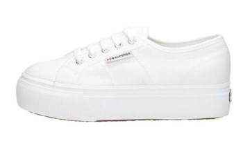 SUPERGA DAMSKIE BIAŁE TRAMPKI SZNUROWANE 35,5 1SYE