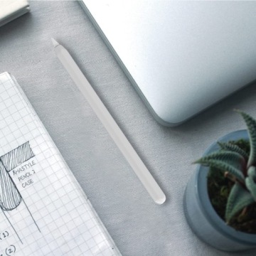 Силиконовый чехол-стилус для Apple Pencil 2gen. 2018 прозрачный