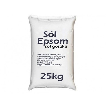 SÓL GORZKA EPSOM SIARCZAN MAGNEZU 25kg