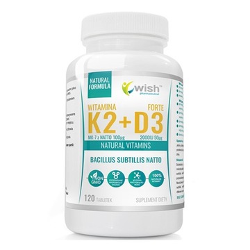 WITAMINA D3 2000UI K2 MK7 100MCG NATTO 120 TABS