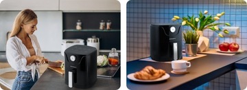 FRYTKOWNICA BEZTŁUSZCZOWA FRYTOWNICA AIR FRYER MOCNA BERDSEN