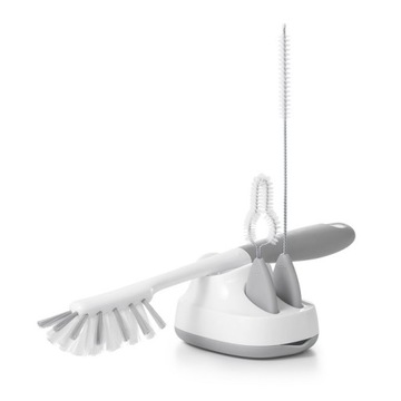 Щетка для мытья бутылок OXO с аксессуарами серая