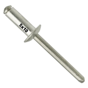 NITY ZRYWALNE ALUMINIOWE NIT 5x10mm 50 SZTUK