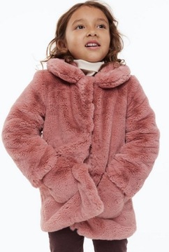 H&M Kurtka zimowa futerko dla dziewczynki 5-6 l 116