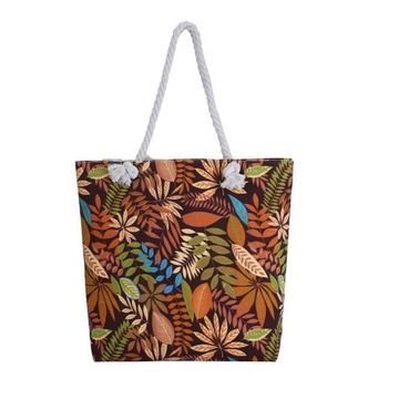 TOREBKA DAMSKA SHOPPER TORBA PODRĘCZNA KWIATY
