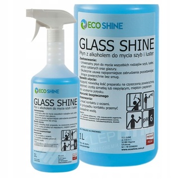 ECO SHINE GLASS SHINE płyn do mycia szyb luster 1L