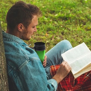 TERMOS KUBEK TERMICZNY BUTELKA BIDON Z UCHWYTEM