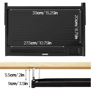Duronic DKTSX2 Выдвижная подставка для клавиатуры