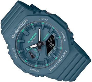 SPORTOWY ZEGAREK DAMSKI CASIO G-SHOCK GMA-S2100GA-3A GREEN WR200 BOX 42mm