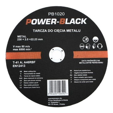 TARCZA DO CIĘCIA METALU, STALI ALUMINIUM 230x2.0MM