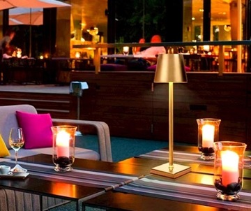 ELEGANT современная светодиодная настольная лампа с беспроводным сенсорным управлением