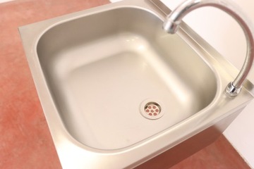 Кухонная мойка, умывальник из нержавеющей стали на колонне