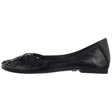 Buty Damskie Balerinki Skórzane Maciejka 01358-01 Czarne