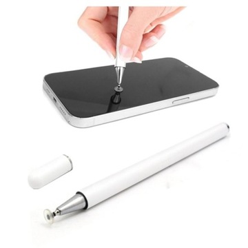 Rysik pojemnościowy do tabletu telefonu długopis precyzyjny dotykowy biały