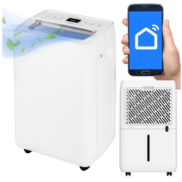 Автоматический осушитель воздуха, поглотитель влаги, 20 л/24 ч, ТАЙМЕР WIFI, 330 Вт