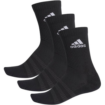 ADIDAS SKARPETY DŁUGIE CUSHION r.43-45 CZARNE 3PAK