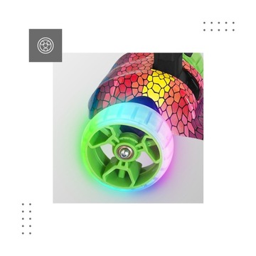 Hulajnoga DLA DZIECI Balansowa Tulano Rookie 30 Green RGB LED