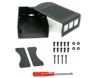 Кожух VESA для Raspberry Pi 4 алюминиевый черный