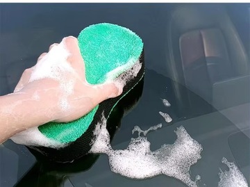 ГУБКА ИЗ МИКРОФИБРЫ 3D СЕТКА МОЙКА АВТОМОБИЛЯ ЭКСТЕРЬЕР ДЕТАЛИ ИНТЕРЬЕРА