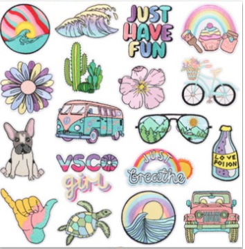 ТЕРМОЗАШИВКИ ДЛЯ ОДЕЖДЫ РЮКЗАК NICE 18 ШТ.