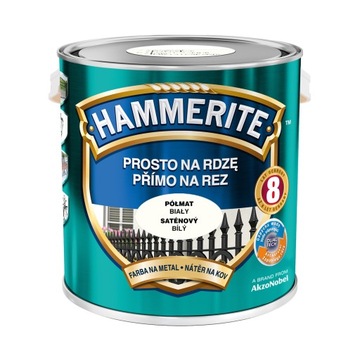 HAMMERITE NA RDZĘ BIAŁY PÓŁMAT 2.5l