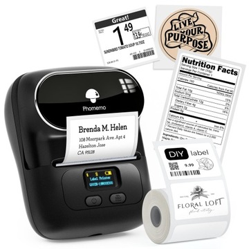 Термопринтер этикеток Phomemo M110 с Bluetooth, Android IOS