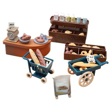 DOLLHOUSE PIEKARNIA ZABAWKA MAŁY DOM MINIATUROWE REkwizyty
