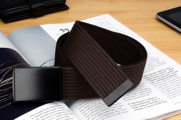 Dłygi Pasek Męski PARCIANY Gracio BRĄZOWY 155CM